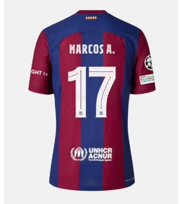 Barcelona Marcos Alonso #17 Primera Equipación 2023-24 Manga Corta